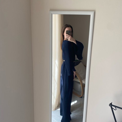 Zara navy blue jumpsuit brand new, size XS