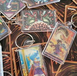 Yugioh card keychains custom made