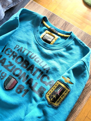 Aeronautica Militare μπλούζα-φούτερ σαν καινούργιο, μπλε τιρκουάζ, 3XL