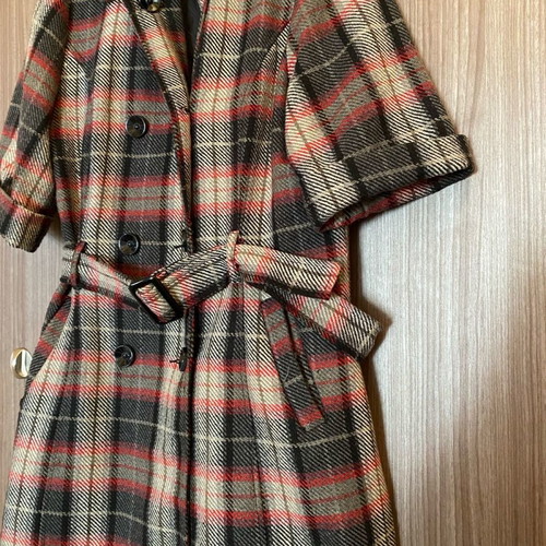 Women's coat used with short sleeve, multicolor, size XXL