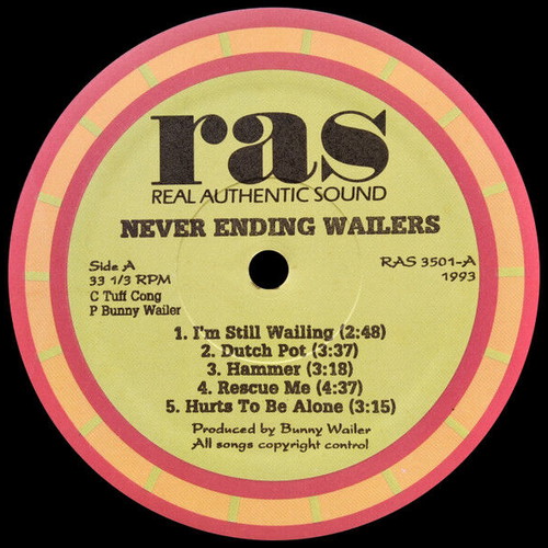 The Never Ending Wailers record used