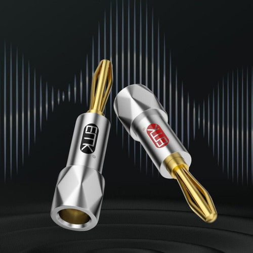 Banana plugs gold plated 24k for speaker cables