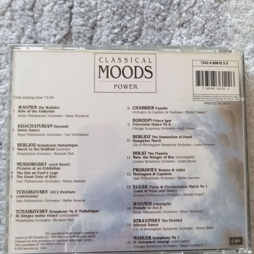 Classical Moods Power CD used, classical music collection