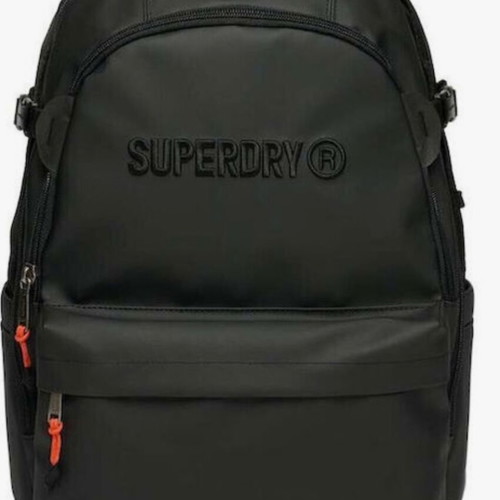 Superdry Tarp backpack new, black, waterproof fabric