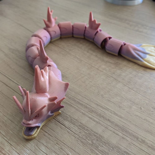 Articulated Gyarados new 3D printed model Rainbow PLA