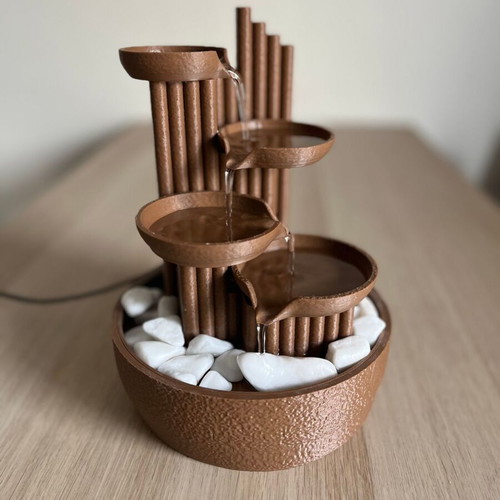 Zen decorative 3D printed tabletop water fountain new