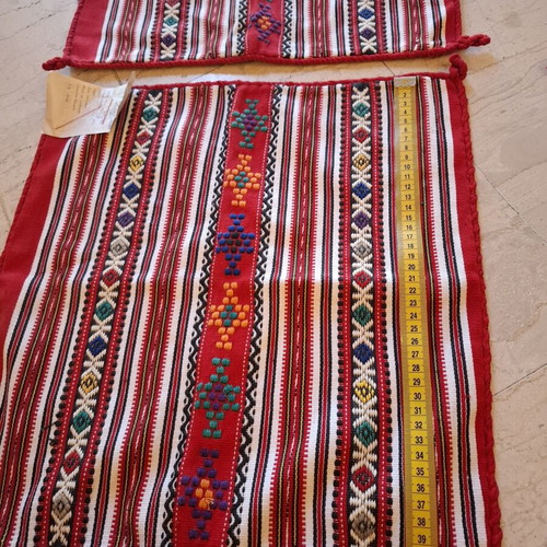 Vintage set of 8 traditional woven linens Arta Brașov