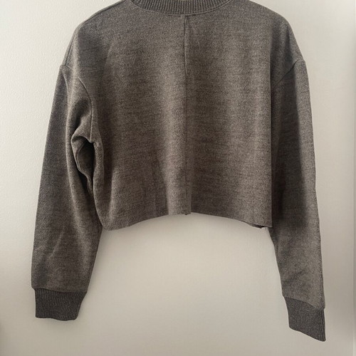 Zara crop sweater gray size M like new