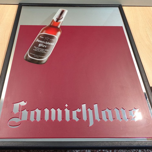 Samichlaus beer promotional mirror like new