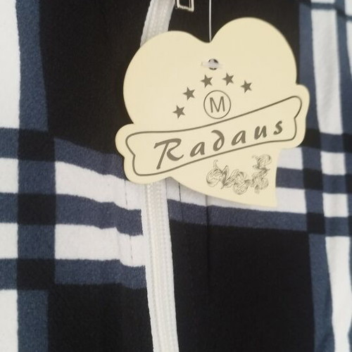 Striped elastic dress black with blue and white, new