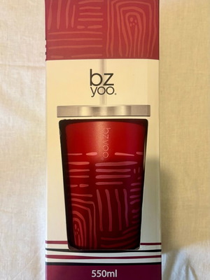 Bzyoo 550ml Tribal Red Thermal Tumbler new