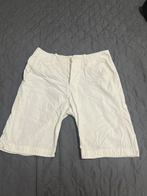 Men's white bermuda shorts used, size L