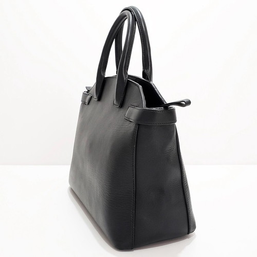 Furla Alice leather handbag used, black, 34cm