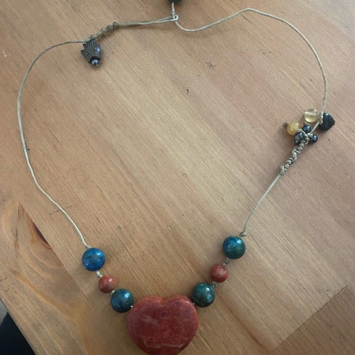 Necklace with coral