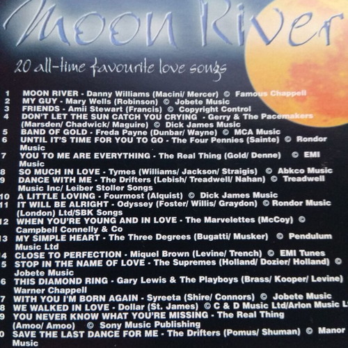 Moon River 20 All Time Favourite Love Songs CD like new