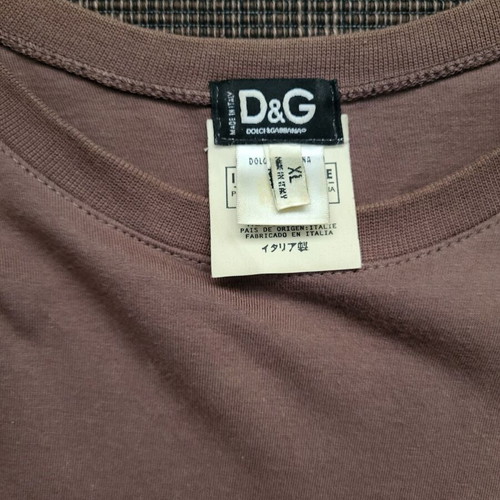 Dolce & Gabbana T-shirt brown XL like new with double fabric