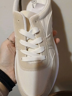 Beige athletic shoe new, size 40