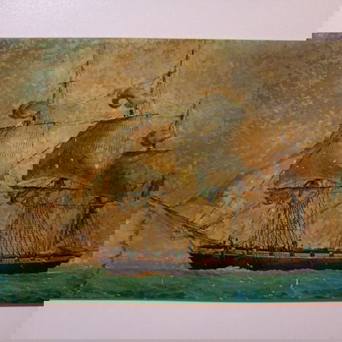 Ευχετήρια κάρτα μεταχειρισμένη με Ναβέτα του Ν. Μποτσάρη