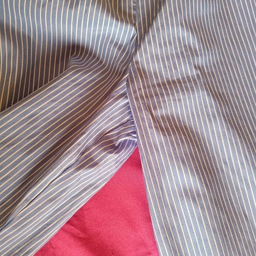 Pink Woman airy pants size M, like new, white and blue