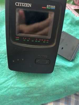 Citizen LCD radio TV used, portable device needs repair