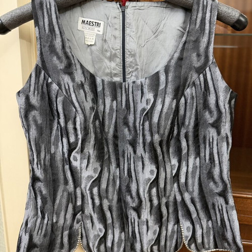 Top, grey, size XL / 42 / 14