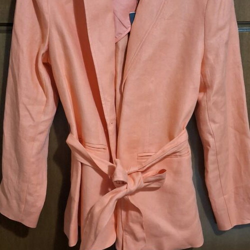 Linen jacket M&S new, orange, size L