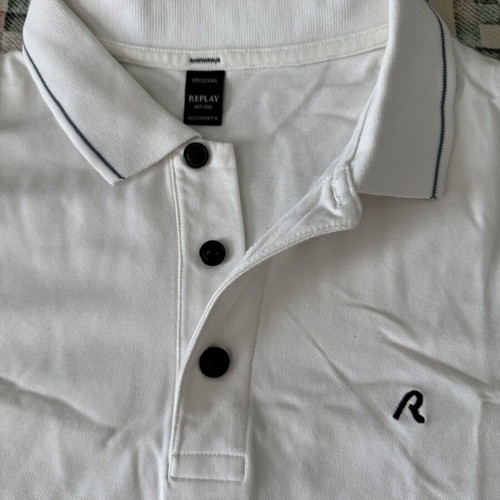 Replay short sleeve shirt XXL like new, white, slim fit
