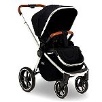  Καρότσι και port-bebe MOON ReSea S Navy - Silver, καροτσάκι μωρού, πολυκαρότσι 2 σε 1, stroller, pushchair