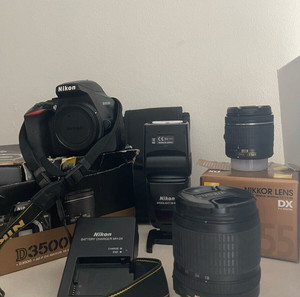 Nikon D3500 Kit με 2 φακούς και Flash SB-800