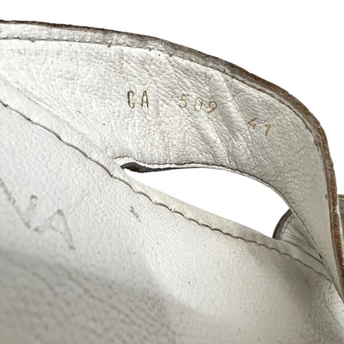 Dolce & Gabbana leather flats used, size 41, white