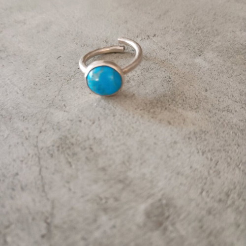 Handmade silver ring used