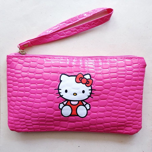 Hello Kitty toiletry bag new, fuchsia croco leatherette