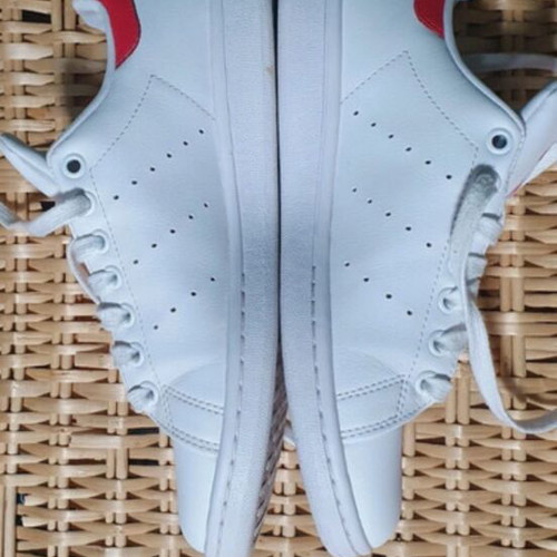 Adidas Stan Smith sneakers like new, size 39, white and red