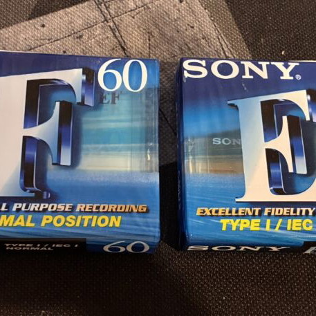 Sony C-60efb Audio Cassettes New, Pack of Two