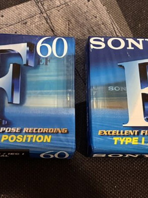 Sony C-60efb Audio Cassettes New, Pack of Two