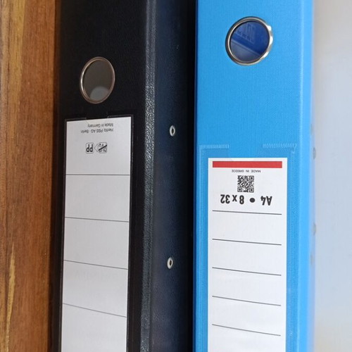 Filing folders used, set of 2 pieces