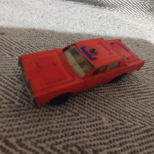 Lesney Superfast Mercury Fire Chief toy car used, 7.5 cm, 1970
