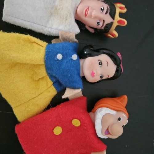 Puppet theater figures like new, set of 4 pieces