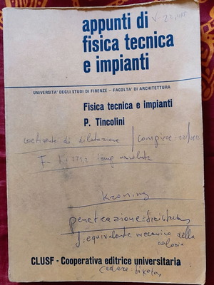 Appunti di fisica tecnica e impianti book used, Italian