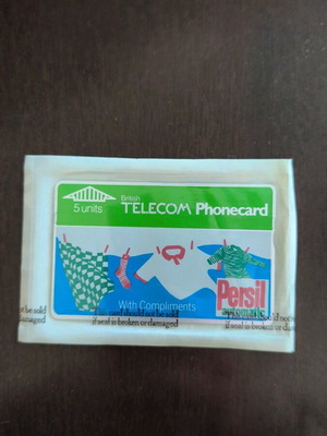 British phonecard sealed new