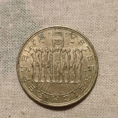 Austrian commemorative coin 20 schilling used