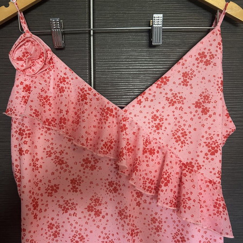 Sinsay short dress XL used, red and pink with lining