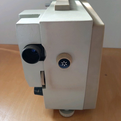 Russian projector used with leather case and film