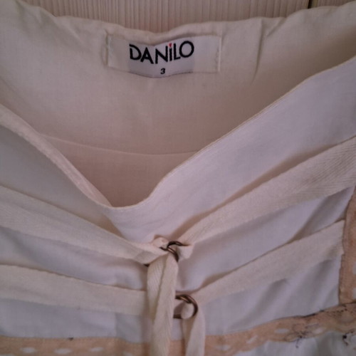 Danilo Boho Style Skirt like new, white with beige lace