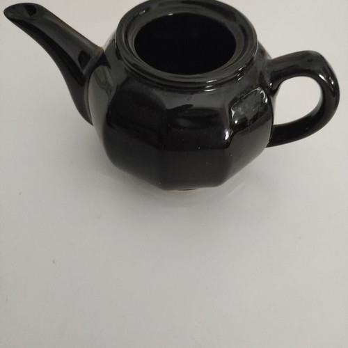 Vintage black ceramic teapot like new