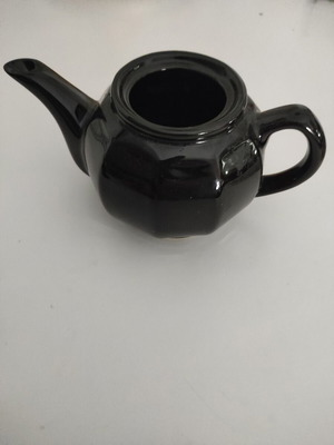 Vintage black ceramic teapot like new