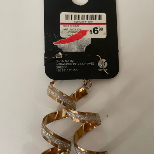Earrings new, beautiful gold-plated
