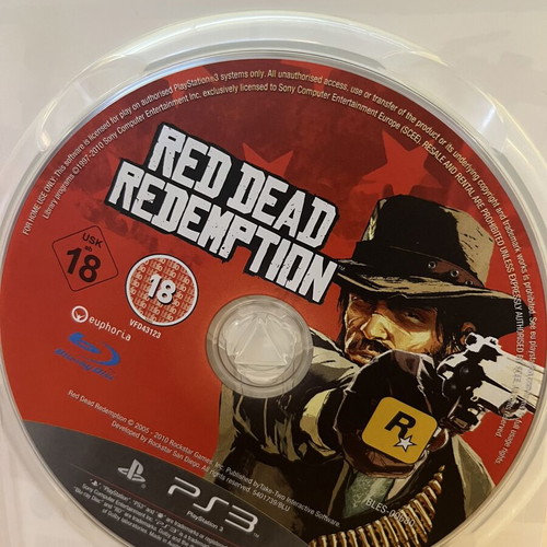 Red Dead Redemption PS3 game used with booklet and map