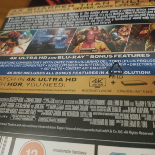 Hellboy II The Golden Army 4K Blu-ray SteelBook new with Greek subtitles