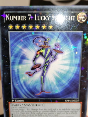 Number 7 Lucky Straight SP14 Starfoil Rare Yu-Gi-Oh! κάρτα